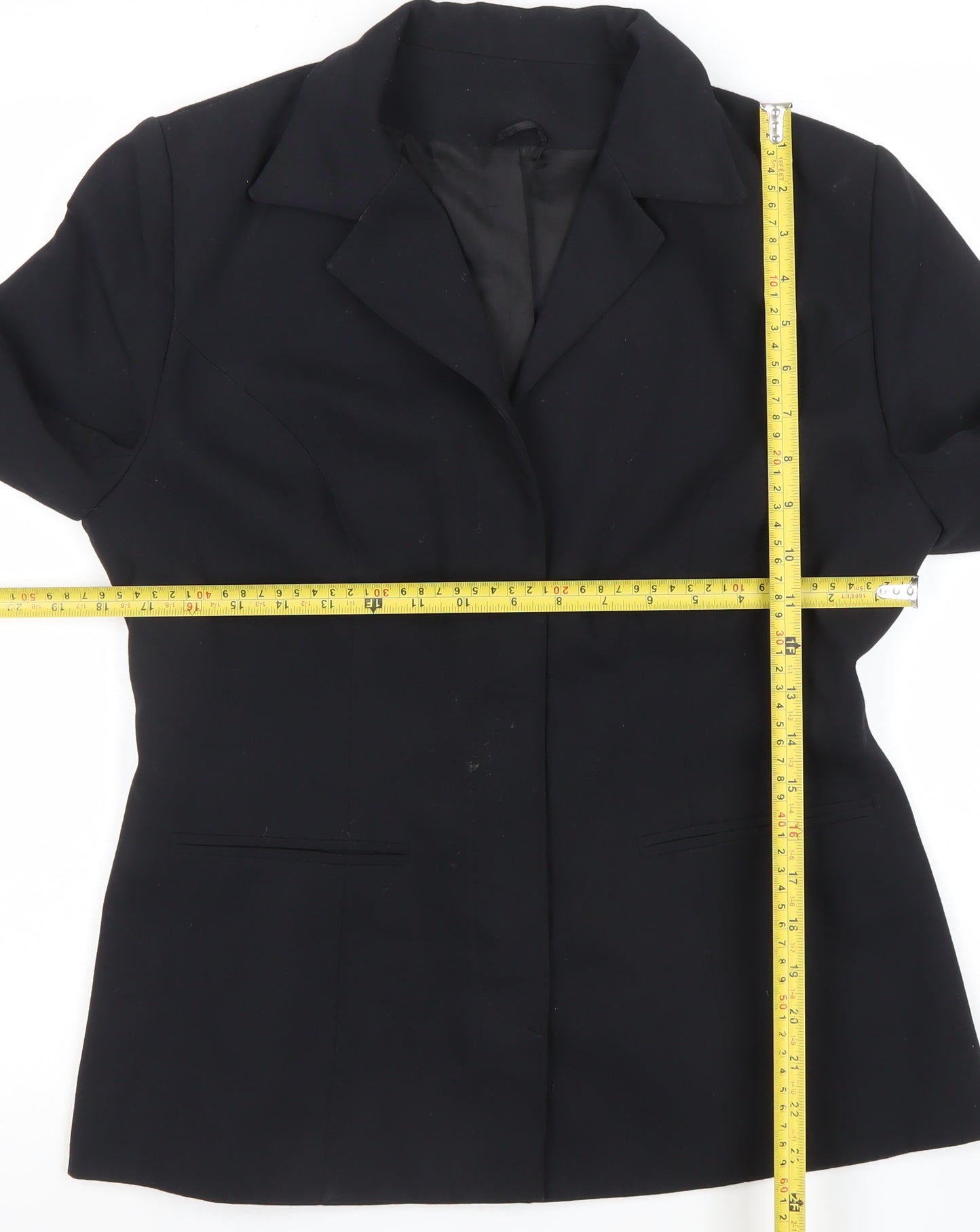 Dorothy Perkins Women Black UK 14 Tailored Lined Blazer Jacket