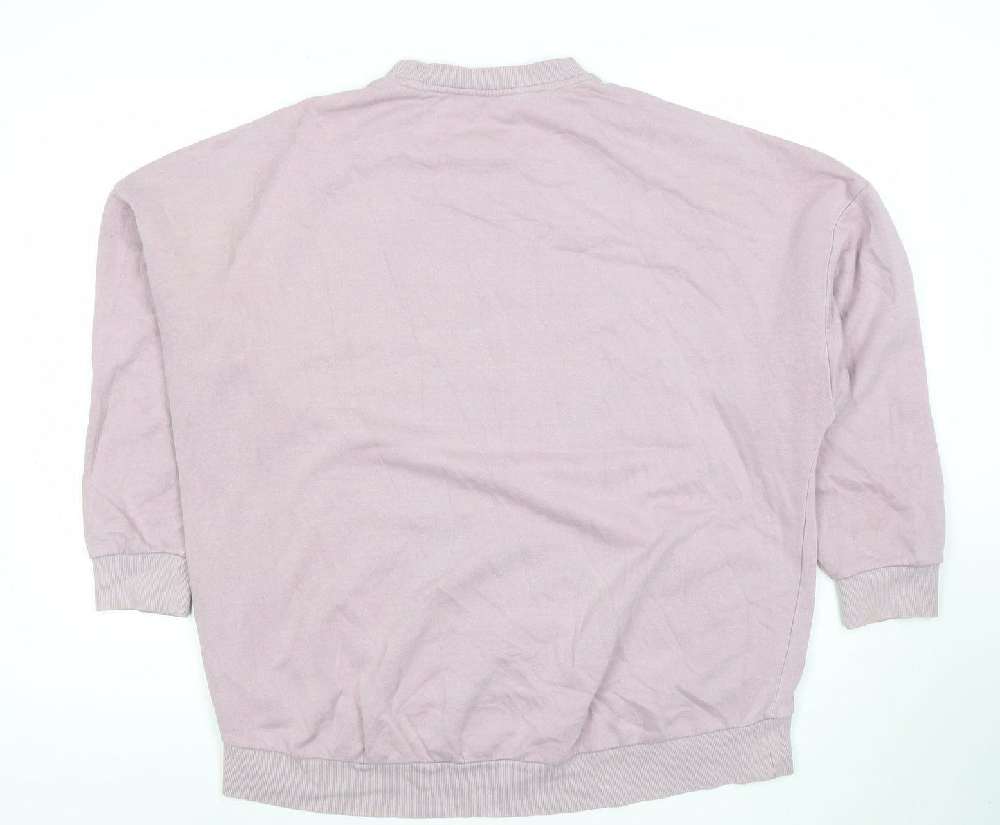 George Women Pink Pullover Sweatshirt Size S Cotton Blend