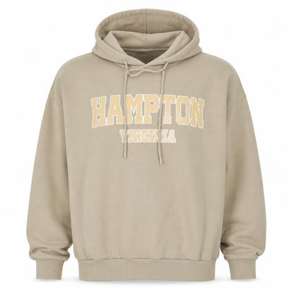 Womens UK Size S Bershka Beige Pullover Hoodie