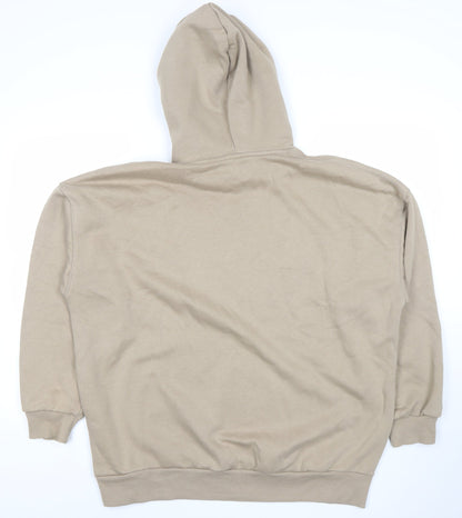 Bershka Womens Beige Pullover Hoodie Hampton Virginia Print Size S