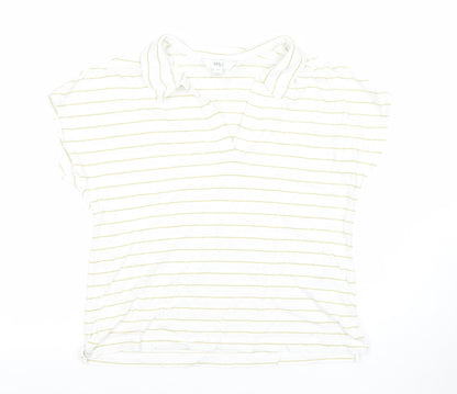 Womens UK Size 10 Marks and Spencer White Tunic Polo