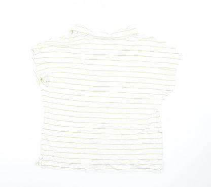 Womens UK Size 10 Marks and Spencer White Tunic Polo