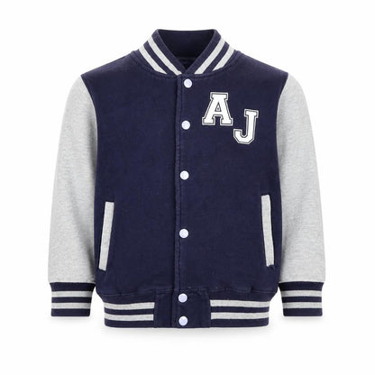 Boys UK Size 7-8 Years Awdis Blue Varsity Jacket