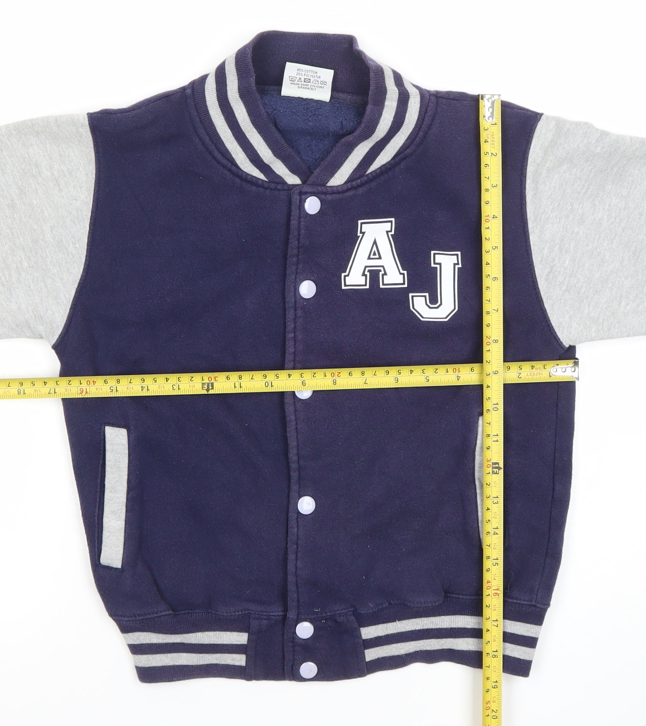 Boys UK Size 7-8 Years Awdis Blue Varsity Jacket