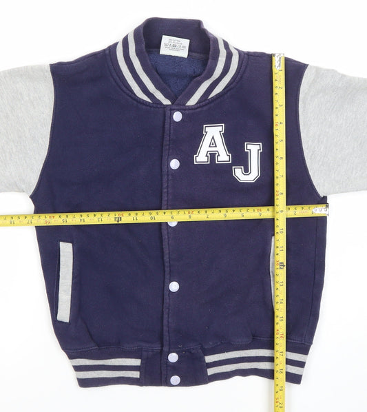 Boys UK Size 7-8 Years Awdis Blue Varsity Jacket