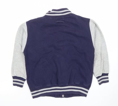 Boys UK Size 7-8 Years Awdis Blue Varsity Jacket