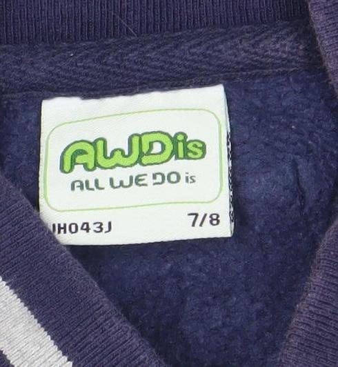 Boys UK Size 7-8 Years Awdis Blue Varsity Jacket