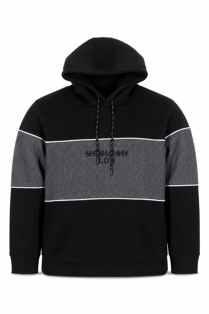 Mens UK Size M Brave Soul Black Pullover Hoodie
