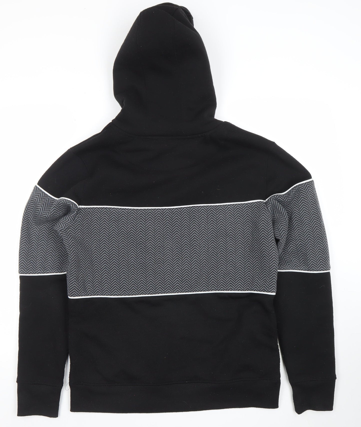 Mens UK Size M Brave Soul Black Pullover Hoodie