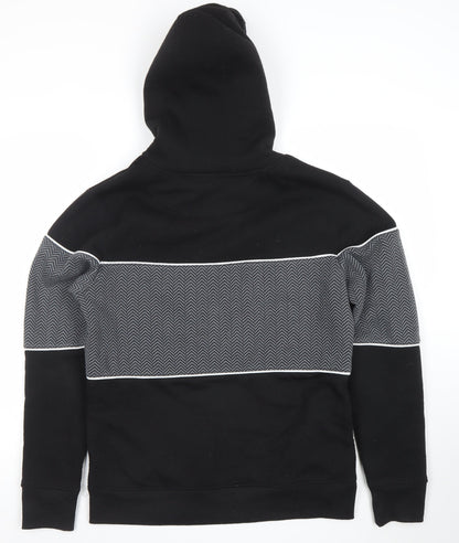Mens UK Size M Brave Soul Black Pullover Hoodie