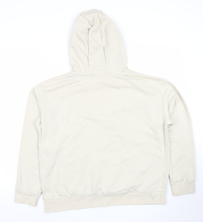 Primark Cares Women Beige Manifest Hoodie Size L Cotton Blend