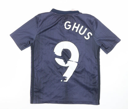 Adidas Boys Blue Manchester United Football Jersey 9-10 Years