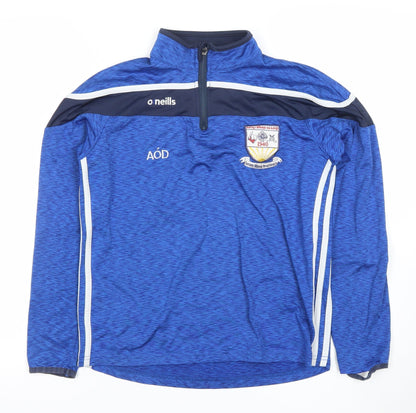 O'Neills Boys Blue 10-11 Years 1/4 Zip Pullover Sports Sweatshirt