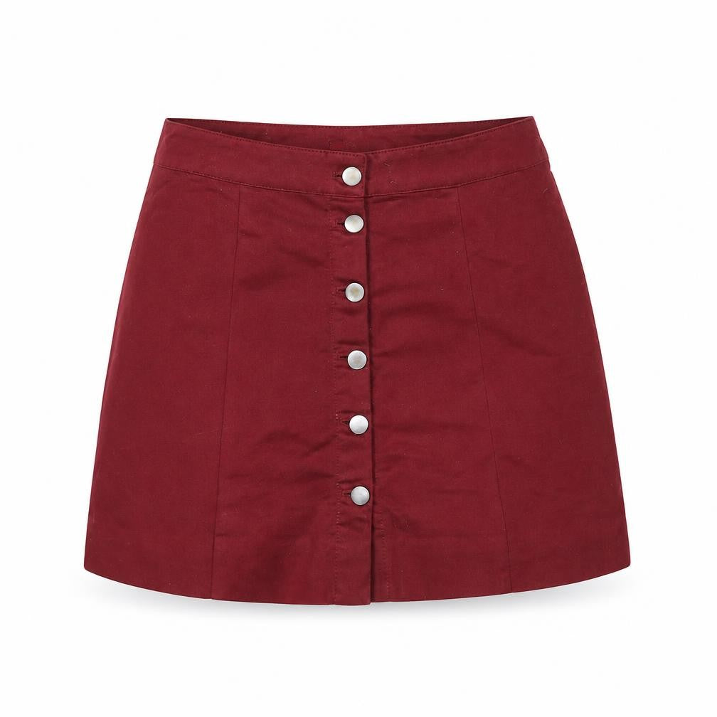 Womens UK Size 10 H&M Straight & Pencil Twill Skirt