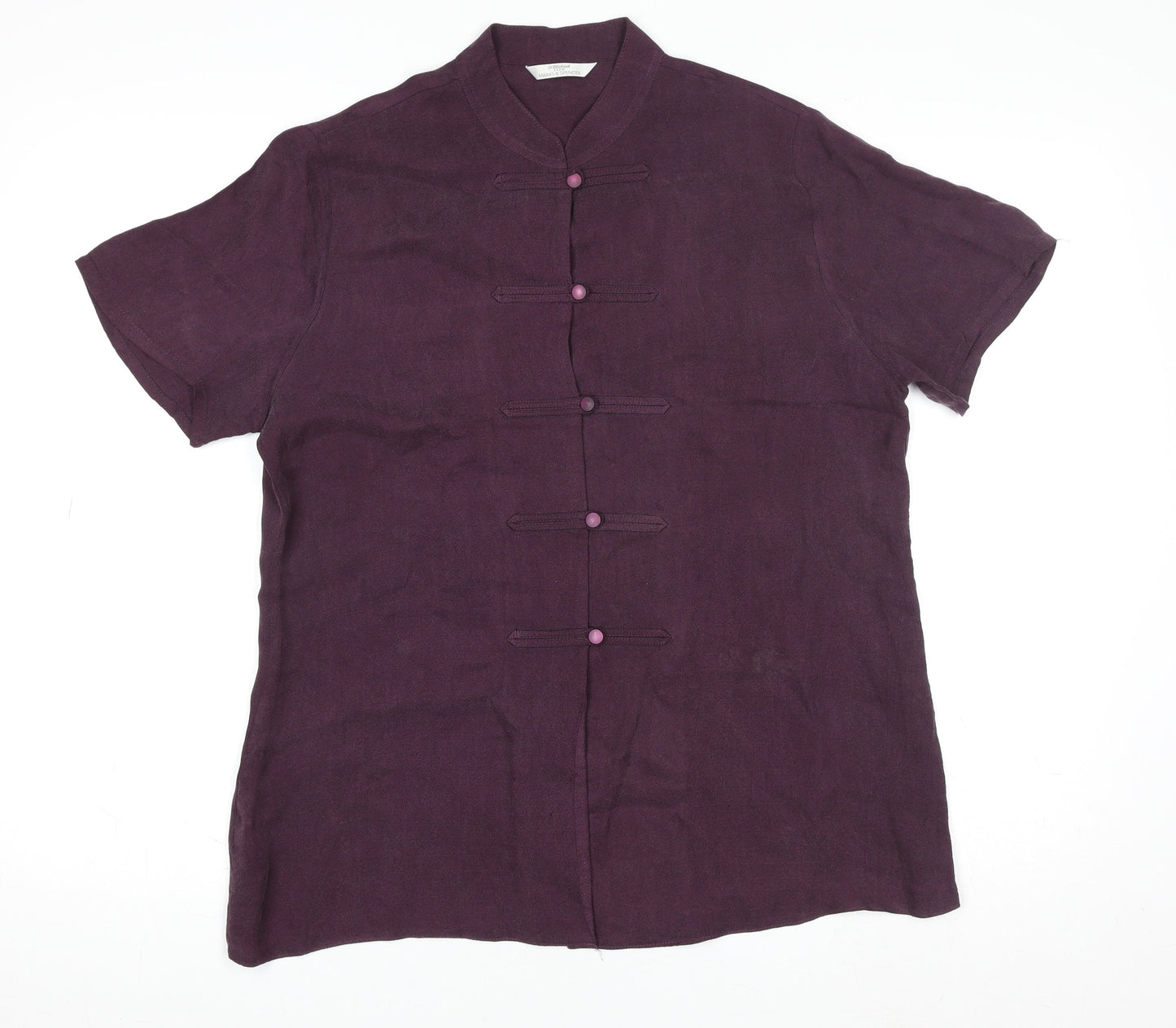 Womens UK Size 14 Marks and Spencer Purple Kimono Blouse