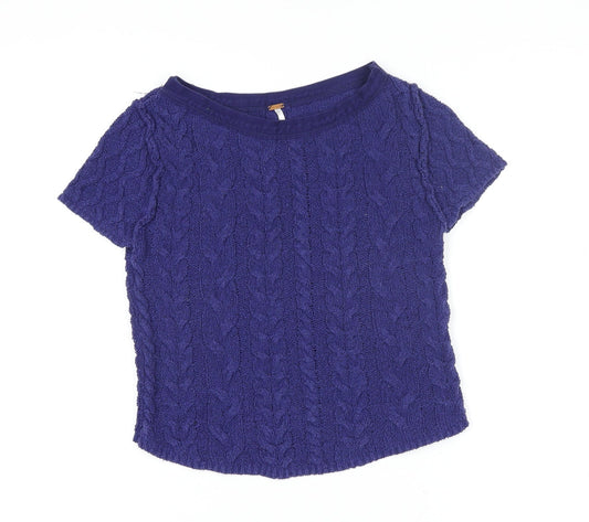 Womens UK Size XS Marc O’Polo Blue Jersey Blouse