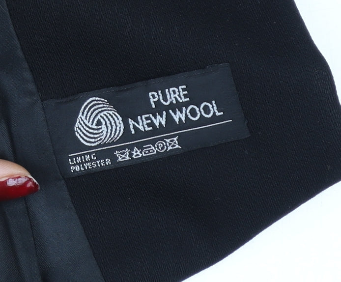 Windsmoor Women Black Size 14 Pure New Wool Lined Tailored Blazer