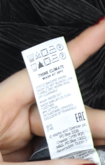 Marks and Spencer Men’s Brown Corduroy Regular Fit Trousers 40W 29L