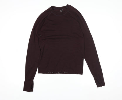 Sweaty Betty Women's Brown Long Sleeve Slim Fit Activewear Top S