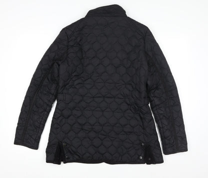 Alexon Women’s Black Quilted Mid-Length Jacket Size L