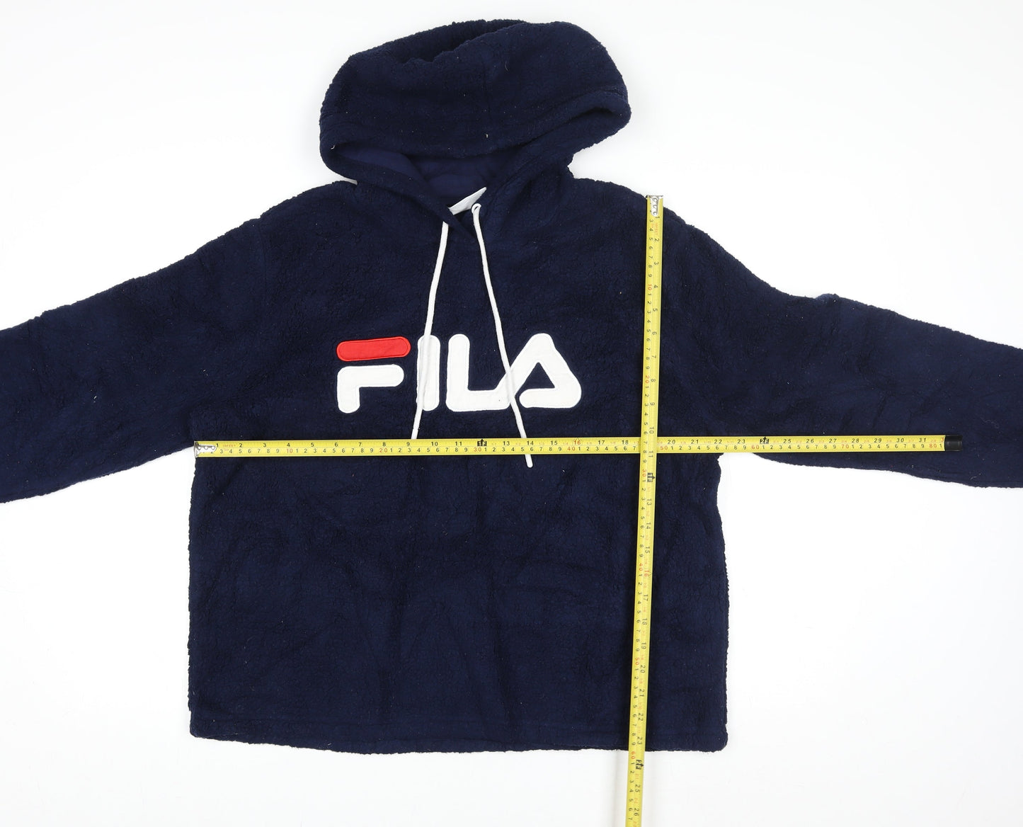 Womens UK Size L FILA Blue Pullover Hoodie