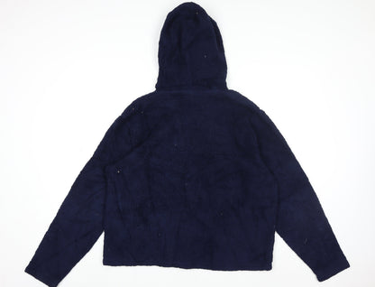 Womens UK Size L FILA Blue Pullover Hoodie