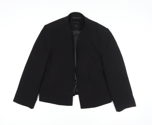New Look Women’s Black Regular Fit Blazer UK 14 Single-Breasted Jacket