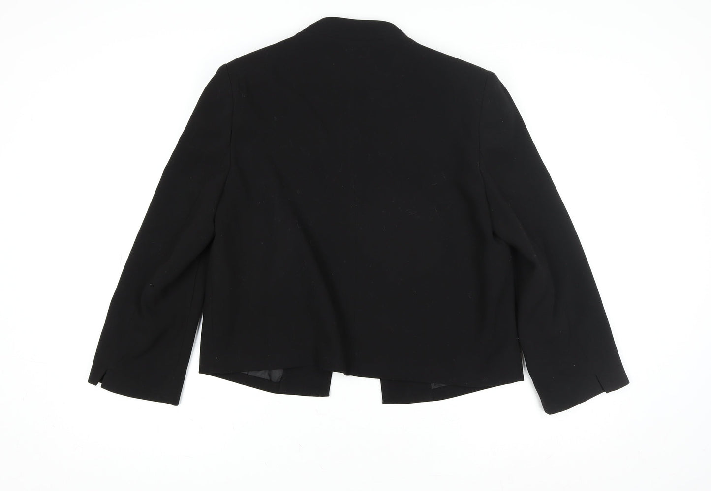 New Look Women’s Black Regular Fit Blazer UK 14 Single-Breasted Jacket