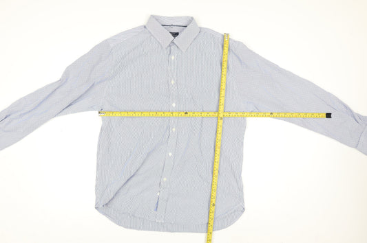 Mens UK Collar Size L Ben Sherman Smart Blue  Dress Shirt