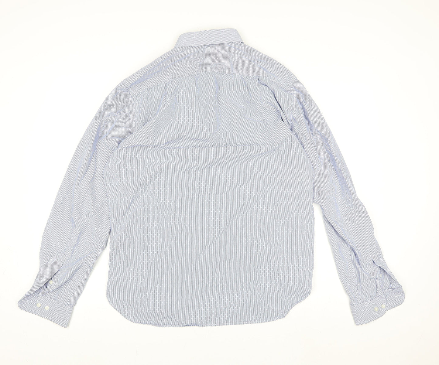 Mens UK Collar Size L Ben Sherman Smart Blue  Dress Shirt