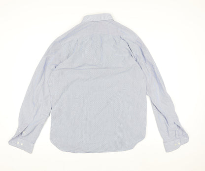 Mens UK Collar Size L Ben Sherman Smart Blue  Dress Shirt