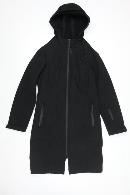 Marks & Spencer Men’s Black Hooded Softshell Rain Coat Size 36 Regular