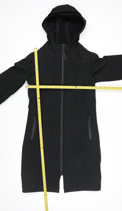 Marks & Spencer Men’s Black Hooded Softshell Rain Coat Size 36 Regular