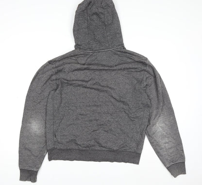 George Women’s Grey Pullover Hoodie Medium Hooded Sweatshirt Casual