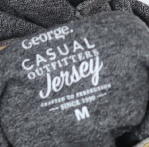 George Women’s Grey Pullover Hoodie Medium Hooded Sweatshirt Casual