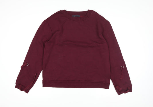 Womens UK Size 14 Marks and Spencer Red Pullover Sweatshirt