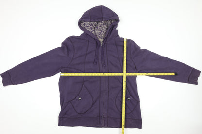Mantaray Women's Purple Hooded Full Zip Jacket Size 20