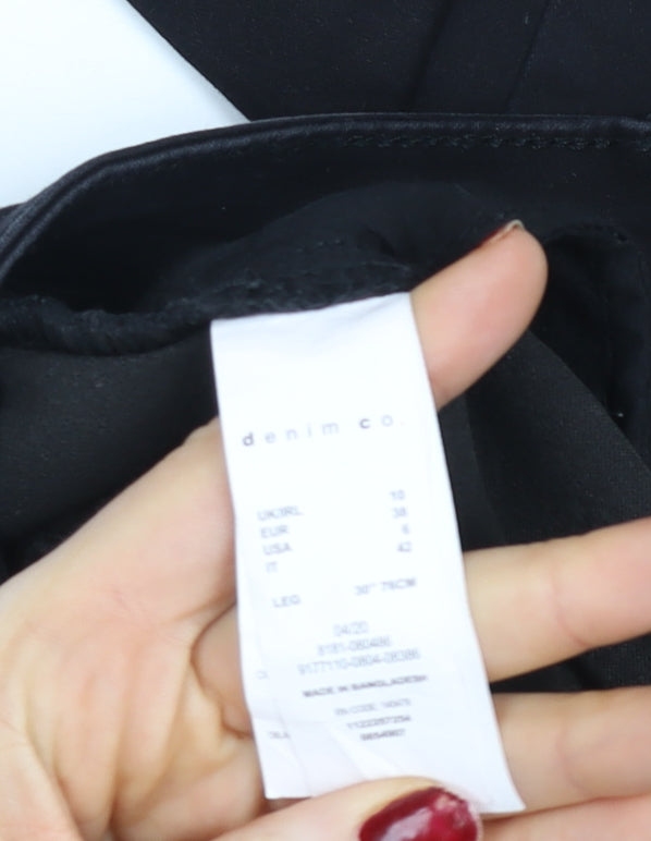 Womens UK Size 10 Denim Co  Leggings Black Leggings