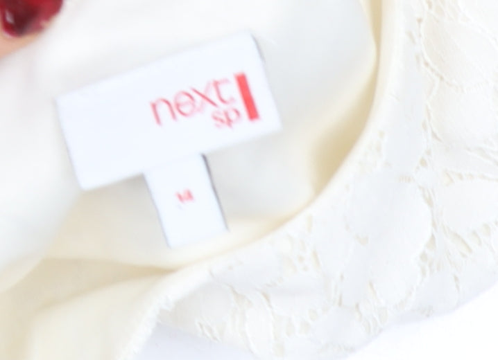 Womens UK Size 14 NEXT Ivory Lace Blouse