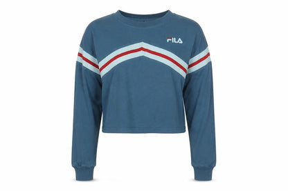 Womens UK Size S FILA Blue Pullover Sweatshirt
