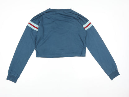 Womens UK Size S FILA Blue Pullover Sweatshirt