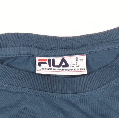 Womens UK Size S FILA Blue Pullover Sweatshirt