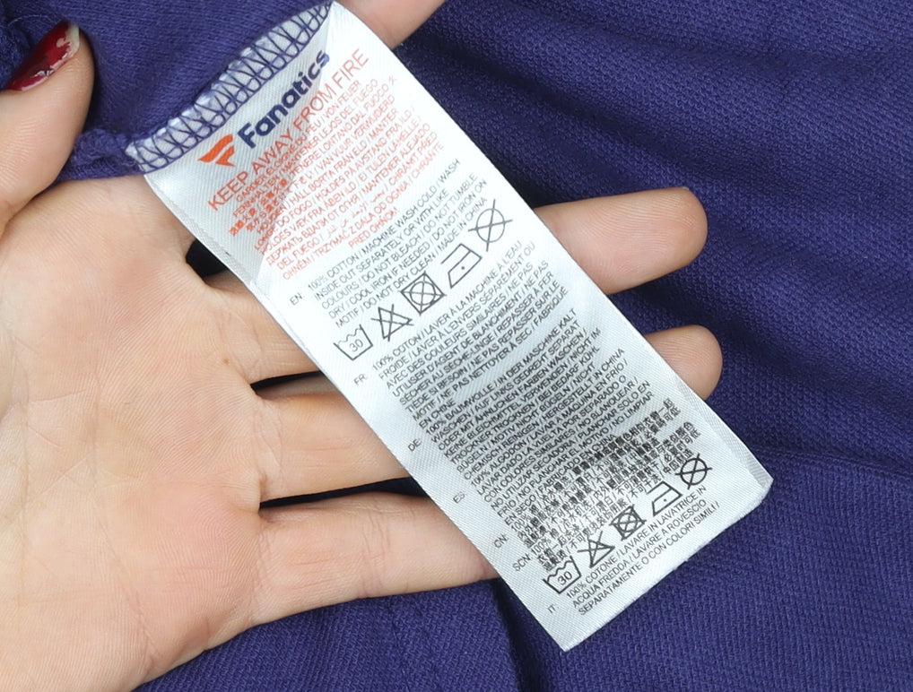 Fanatics England Men's Blue XS Cotton Football T-Shirt