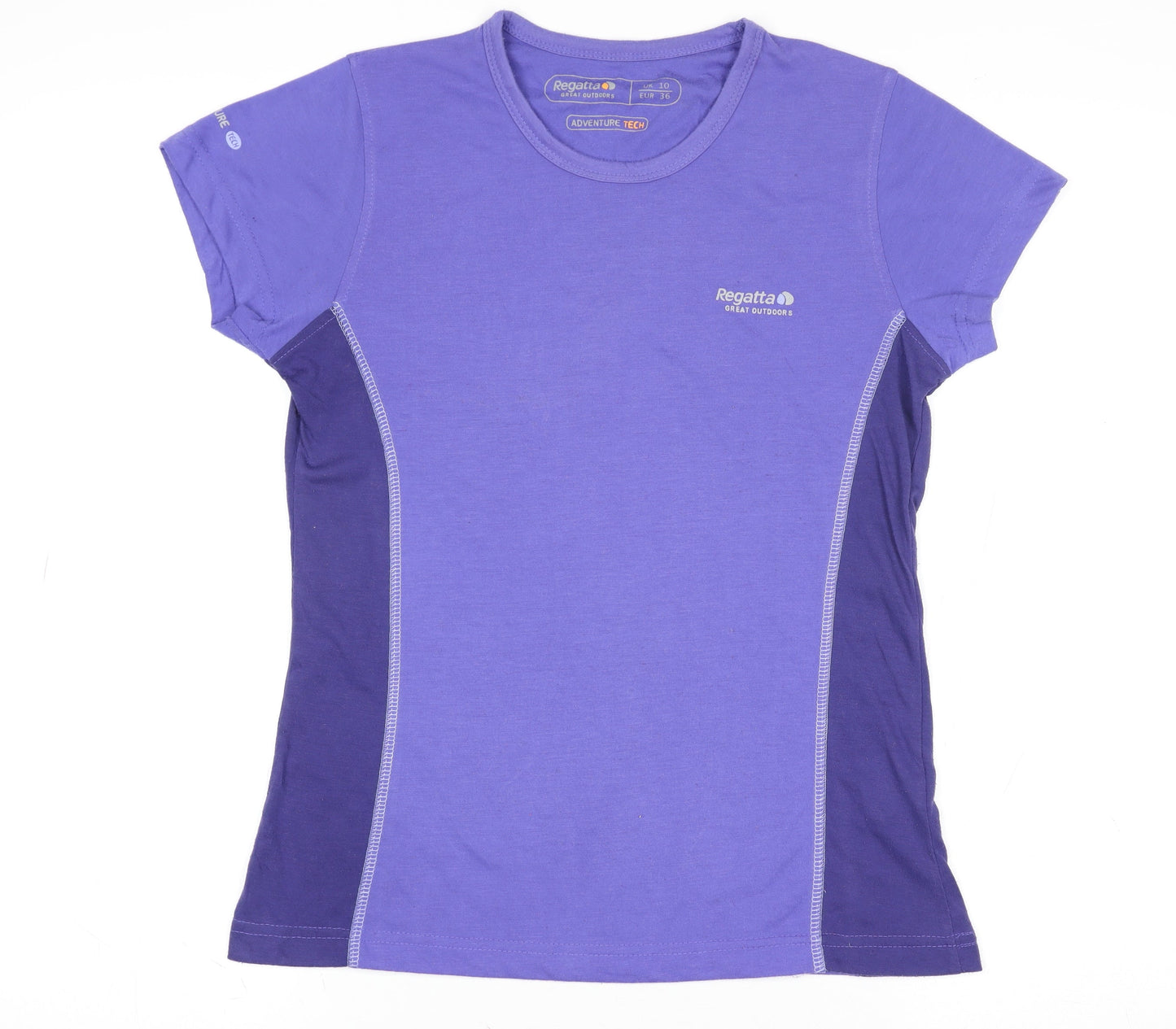 Regatta Womens Purple Size 10 Adventure Tech Active T-Shirt