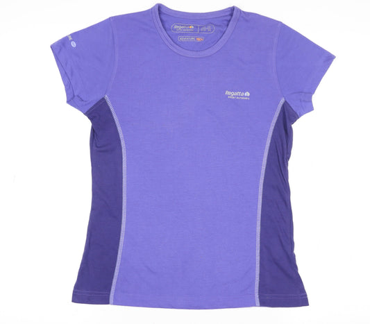 Regatta Womens Purple Size 10 Adventure Tech Active T-Shirt