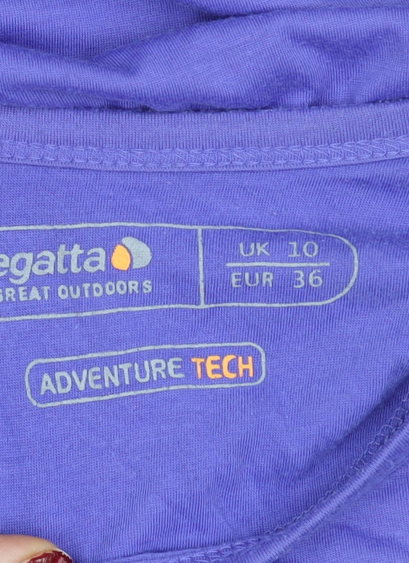 Regatta Womens Purple Size 10 Adventure Tech Active T-Shirt