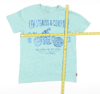 Boys UK Size 8-10 Years Levi's Green Basic T-Shirt