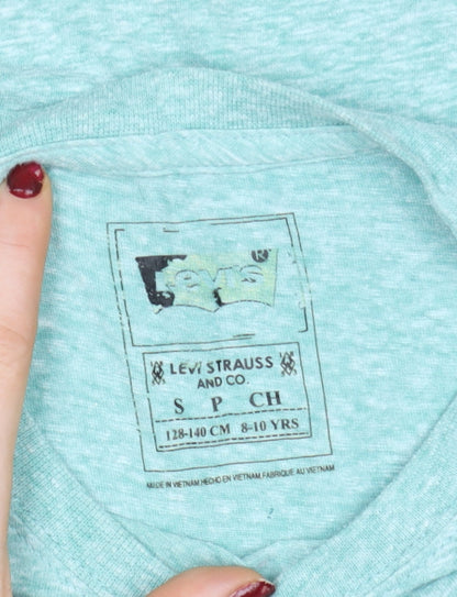 Boys UK Size 8-10 Years Levi's Green Basic T-Shirt