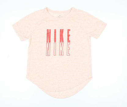 Nike Women's Pink Dri-FIT Short Sleeve Active T-Shirt Size L