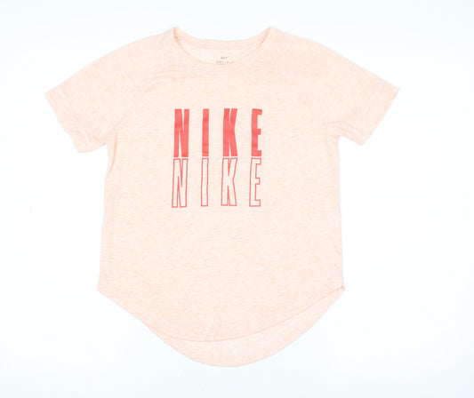 Nike Women's Pink Dri-FIT Short Sleeve Active T-Shirt Size L
